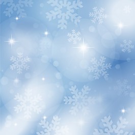 在背景虛化的藍(lán)色背景下的雪花
