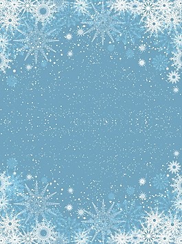 淡藍(lán)色背景的雪花
