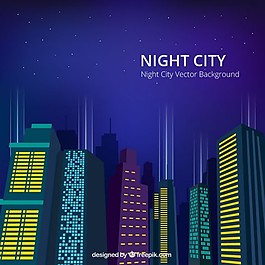 夜晚的城市背景