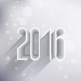閃亮的白色新年背景