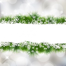 圣誕節(jié)雪花背景虛化背景的葉子