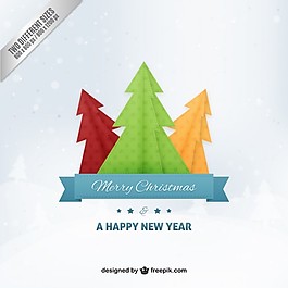 折紙圣誕樹的背景