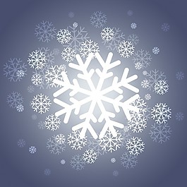 閃亮的圣誕雪花