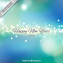 新年快樂2016藍(lán)色背景
