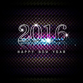 閃亮的新的2016年的背景