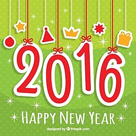 绿色2016年的背景