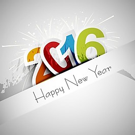 新年快樂(lè)2016賀卡