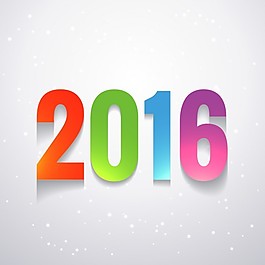 新的一年卡，有丰富多彩的2016