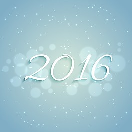 2016張新的年卡在淡藍(lán)色背景