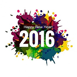 新一年2016贺卡