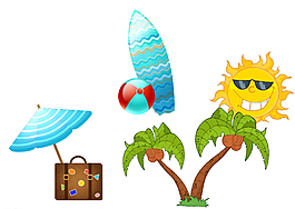 太陽(yáng) 沙灘素材圖片