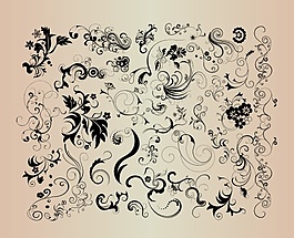 花紋背景設(shè)計矢量圖素材