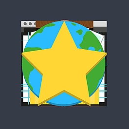 五角星矢量圖素材