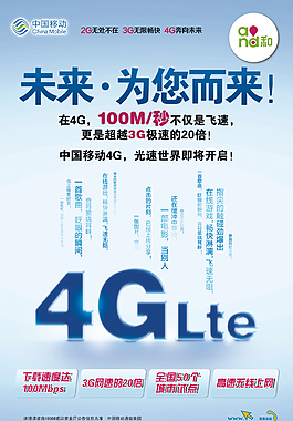 未來為你而來4G世界海報