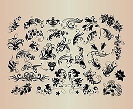 歐式花紋設(shè)計矢量圖素材