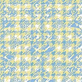 冷色調(diào)的千鳥格圖案