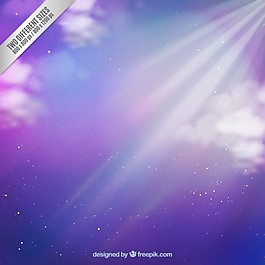 紫色的天空背景