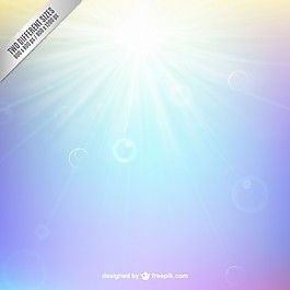 在背景虛化背景風格的陽光