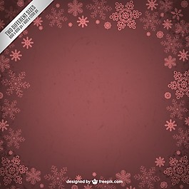 冬天雪花的垃圾框