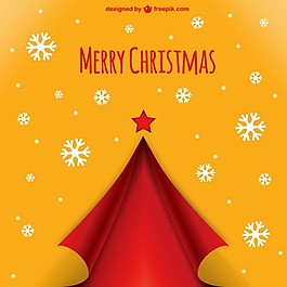 雪花圣誕卡