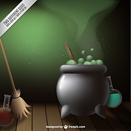 大鍋的萬圣節和掃帚