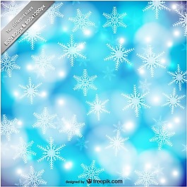 藍(lán)色和白色背景的雪花