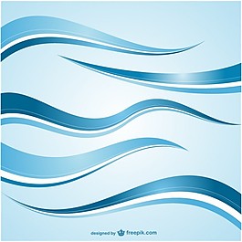 摘要蓝色的波浪