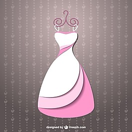 粉色的婚紗