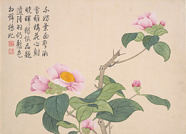 中式花卉裝飾畫