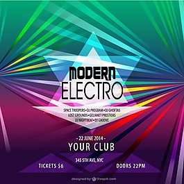 電子音樂派對(duì)海報(bào)