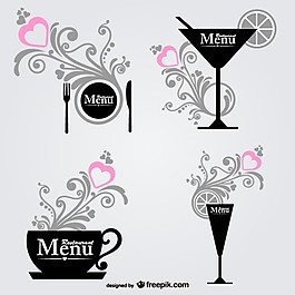 食品干燥的裝飾圖形元素