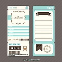 復(fù)古的登機(jī)證