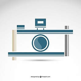 攝影復(fù)古相機標志免費