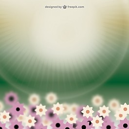 閃閃發(fā)光的花朵背景