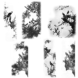 水墨鳥(niǎo)圖片