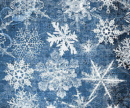 冬季冰凍特效雪花形狀筆刷