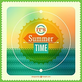 夏日的陽光和大海