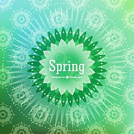 春天的花卉圖案
