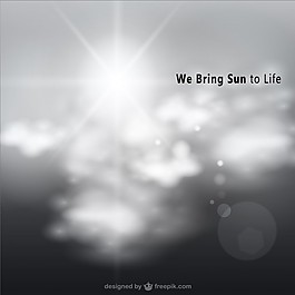 云和太陽(yáng)的天空
