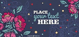 玫瑰banner矢量