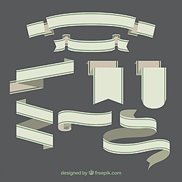 绿色的缎带，收集