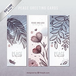 手拉平安一張愛的賀卡