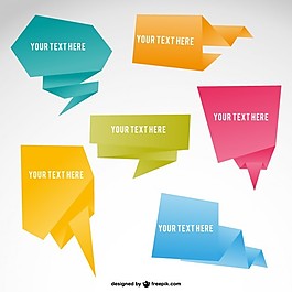 豐富多彩的折紙言語泡沫