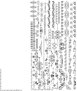 花邊矢量圖