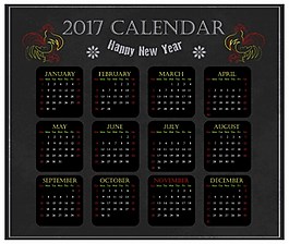 2017年雞日歷