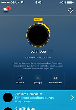 智能手機UI界面設計PSD