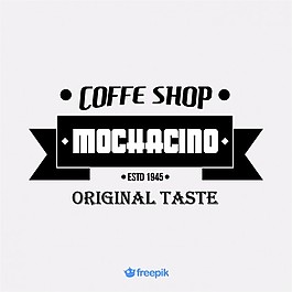 老式的旗帜在咖啡店