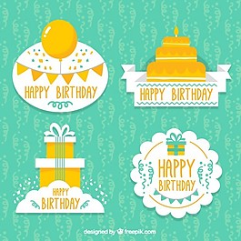 裝飾生日標(biāo)簽