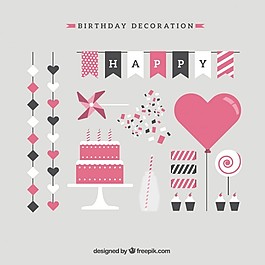可愛的生日裝飾收藏
