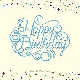 生日快樂卡在字體風(fēng)格
